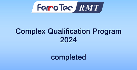 RMT has finished the 2024 qualification program